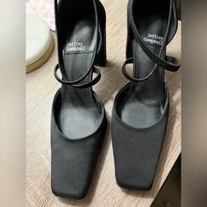 Jeffrey Campbell Black Strappy Heels